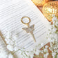 Hard Enamel Metal Faerie Dagger Keychain