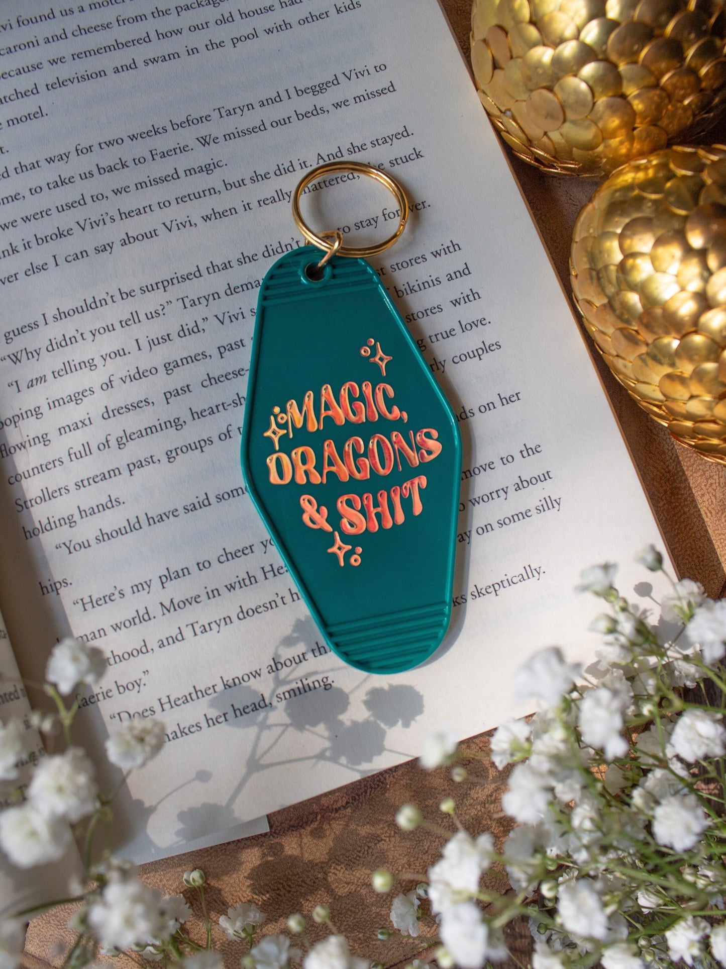 Magic Dragons and Sh!t Motel Keychain