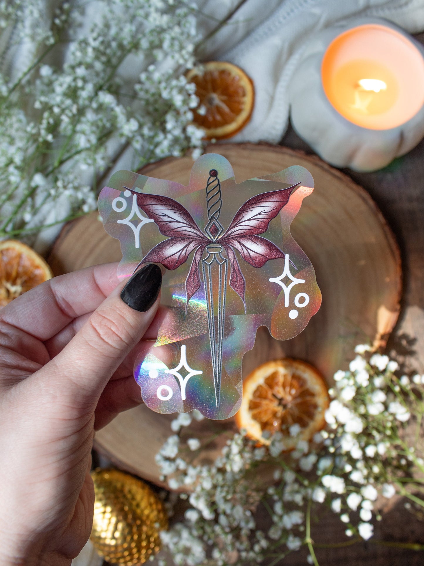 Faerie Dagger Suncatcher Window Sticker | 4"