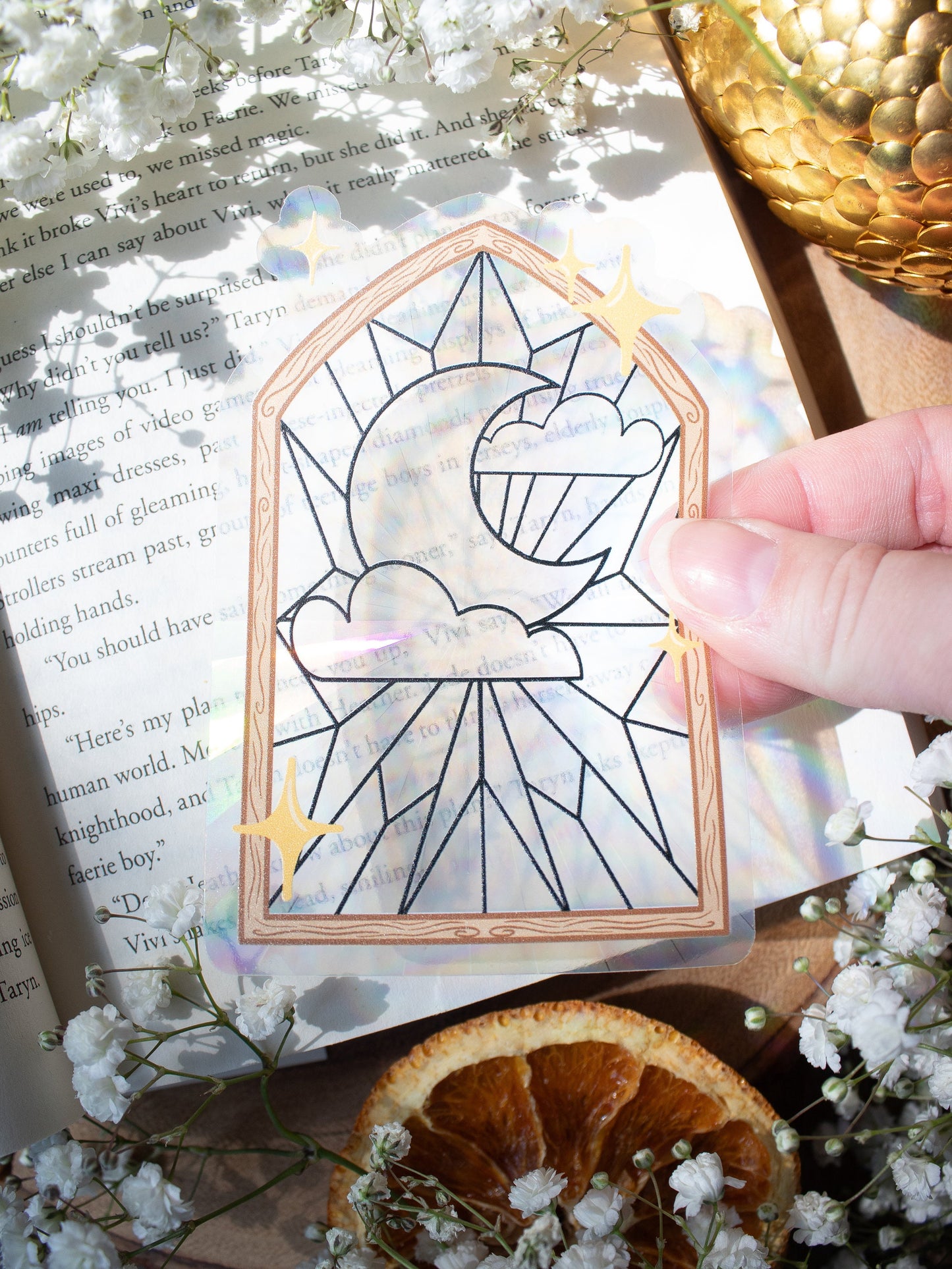 Stain Glass Window Inspired Suncatcher Window Sticker | 4"