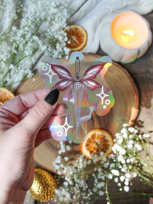 Faerie Dagger Suncatcher Window Sticker | 4"