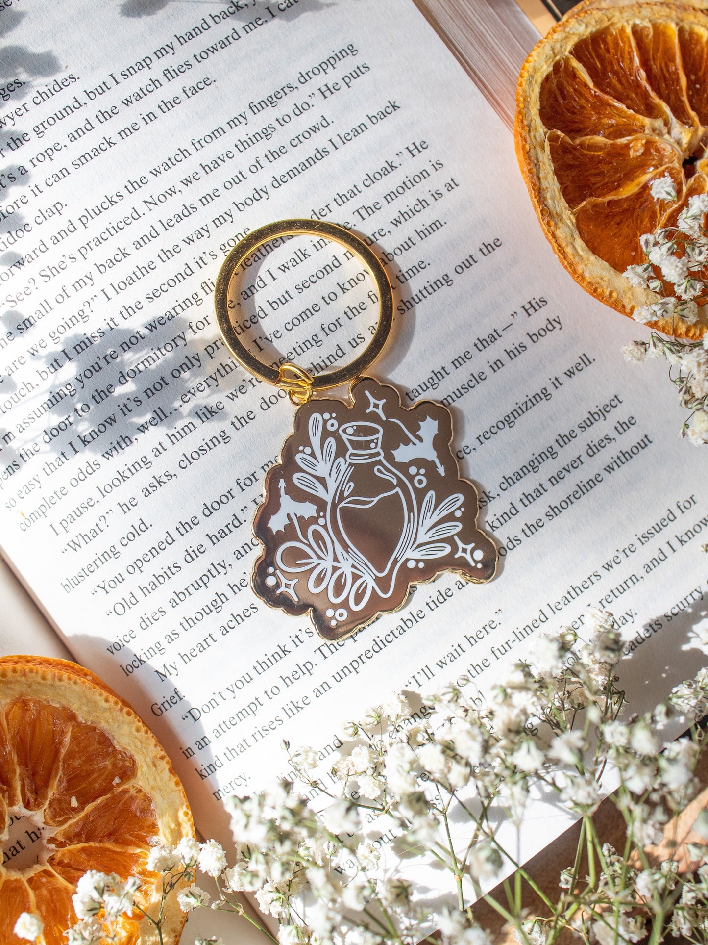 Hard Enamel Metal Dragon Elixir Keychain