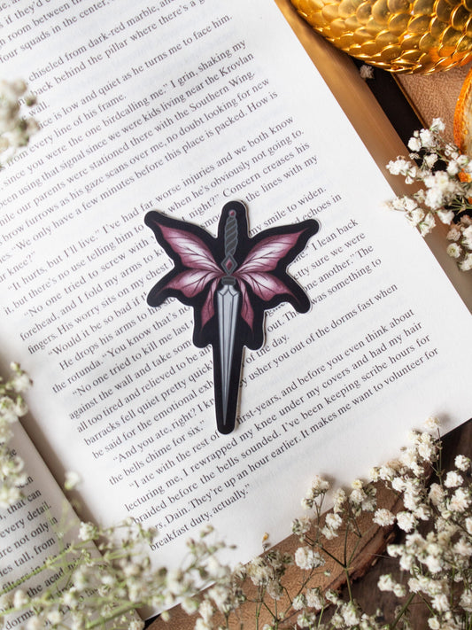 Dark Faerie Dagger Waterproof Sticker | 3”x2.2”