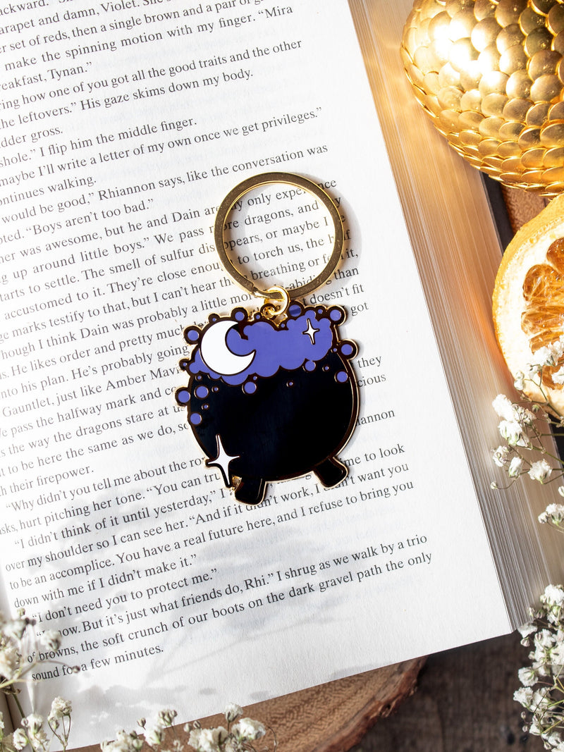 Cauldron Metal Keychain