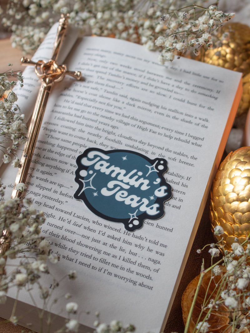 Tamlin's Tears Logo Waterproof Sticker | A Court of Thorns and Roses | SJM | 2.5"x2.5"