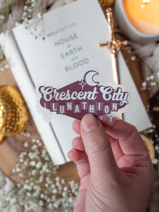 Crescent City Retro Sign Waterproof Sticker | SJM | 3"x1.9"