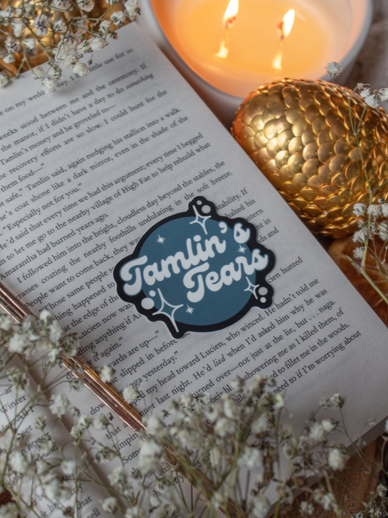 Tamlin's Tears Logo Waterproof Sticker | A Court of Thorns and Roses | SJM | 2.5"x2.5"
