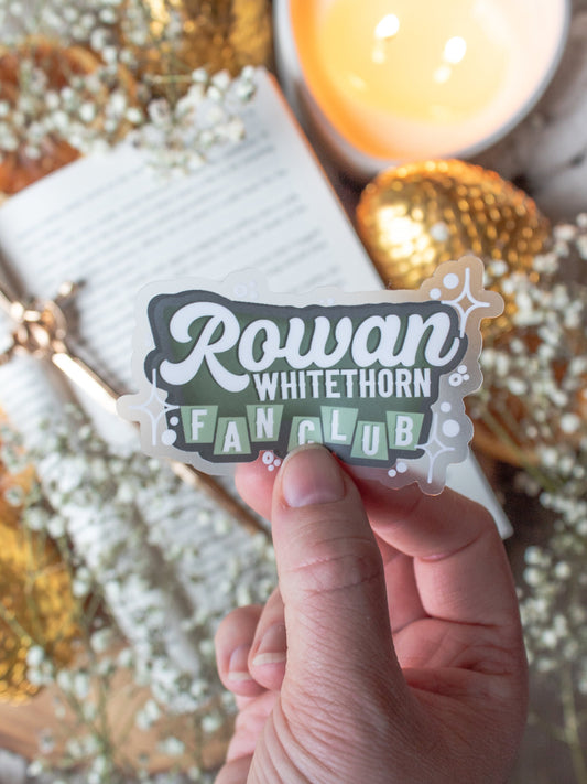 Rowan Whitethorn Fan Club Waterproof Sticker | Throne of Glass Sticker | SJM | 3" x 1.9"