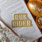 Ruk Rider Waterproof Sticker | Throne of Glass Sticker | SJM | 3" x 2.1"